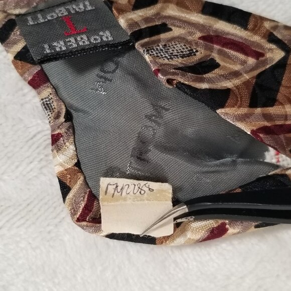 Robert Talbott Studio Nordstrom Tie Hand Sewn Silk Made USA 3 7/8 58 3/4 Brown - Picture 8 of 11